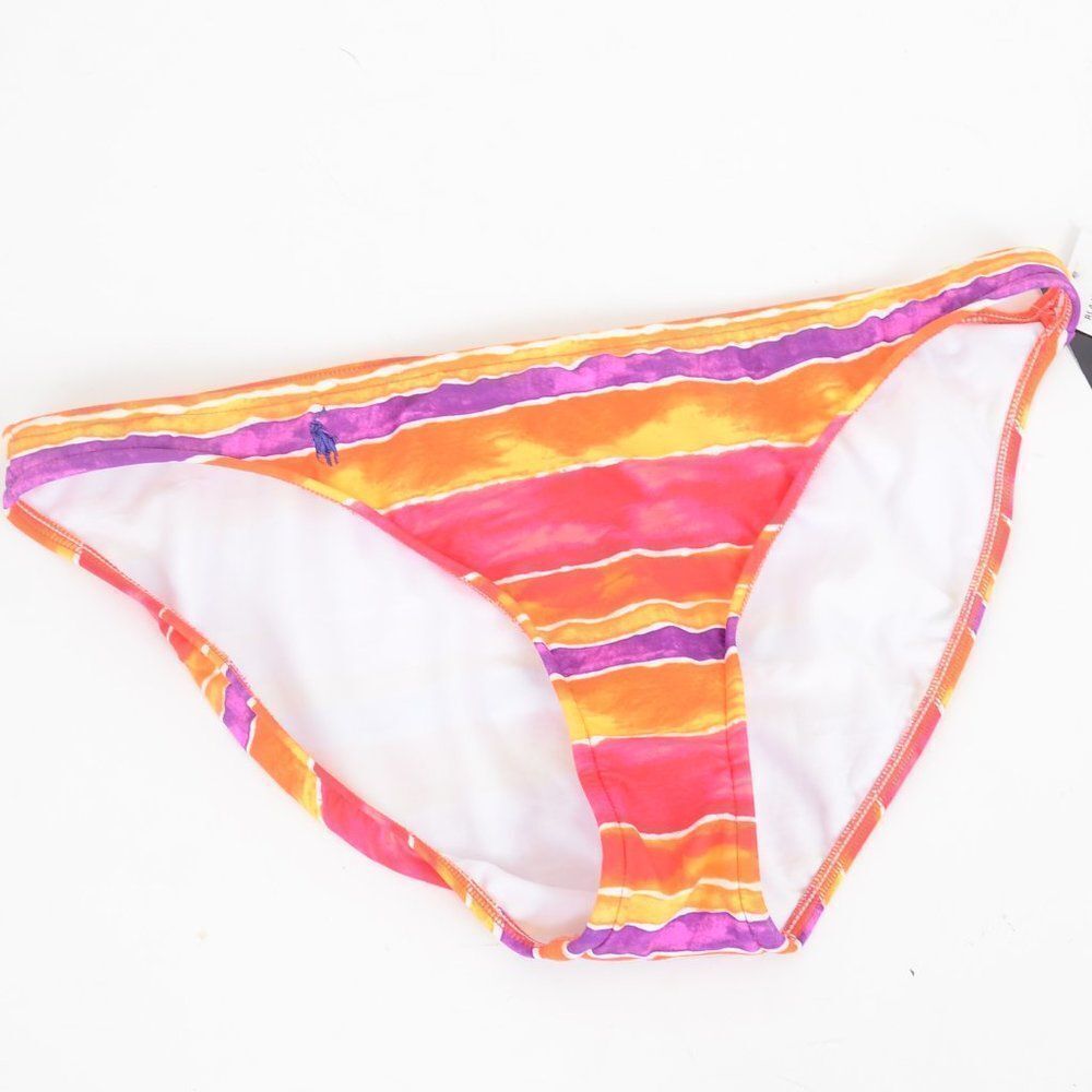 Lauren Ralph Lauren Tie Dye Bikini Bottom Beach Summer Vacation Colorful NWT‎